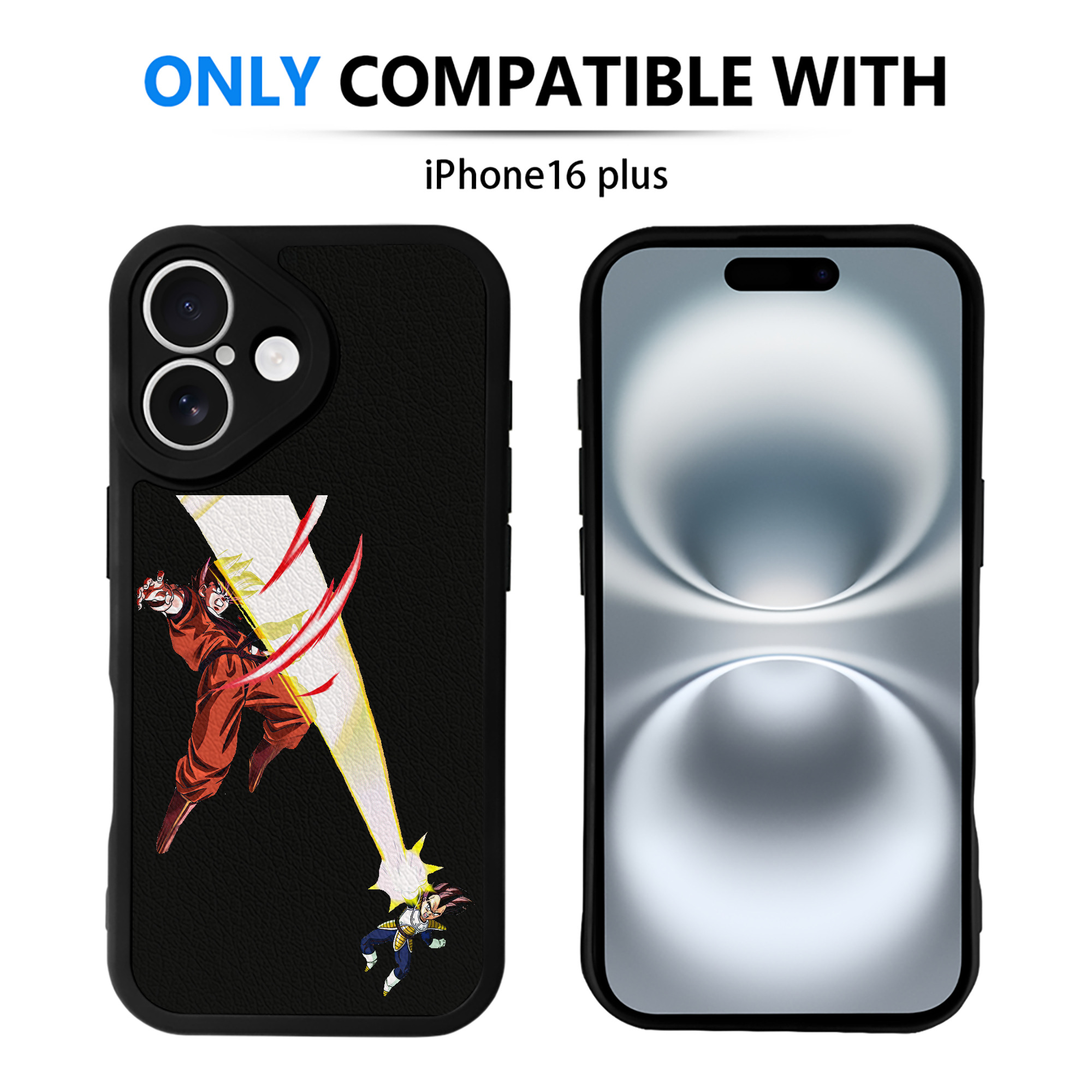 （画像用） ドラゴンボール ベジータ四世（Bejīta Yonsei）DRAGON BALL Vegeta IV 【iPhone 16シリーズ対応】シリコンスマホケース（レザー調） 材質：シリコン
